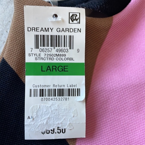 INC International Concepts,color block sheath dress,U-neck,sleevelessmini,women - Picture 5 of 8